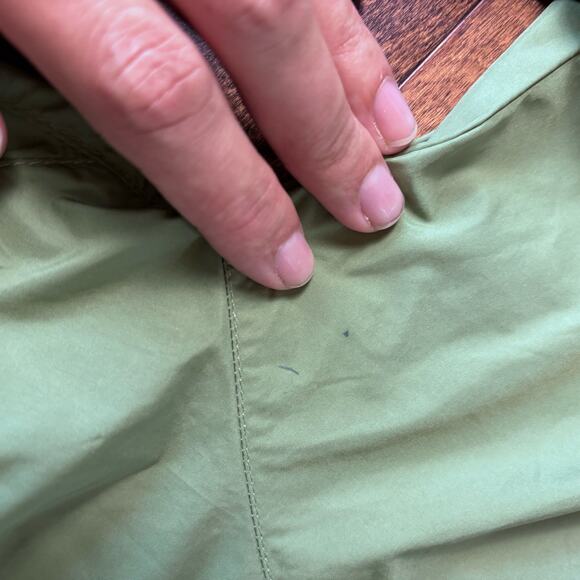 Woolrich Women's Large Windbreaker Hooded Zip Up Jacket Green - Picture 6 of 9